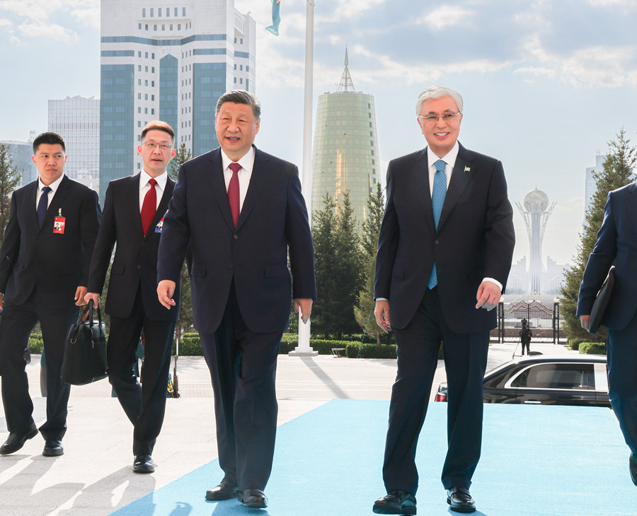 习近平同哈萨克斯坦总统托卡耶夫会谈(图3)
