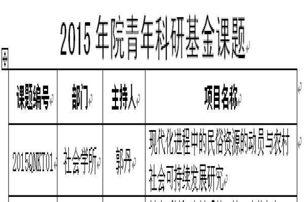 郭丹：现代化进程中的民俗资源的动员与农村社会可持续发展研究
